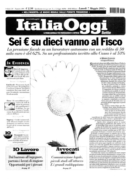 Italia oggi : quotidiano di economia finanza e politica